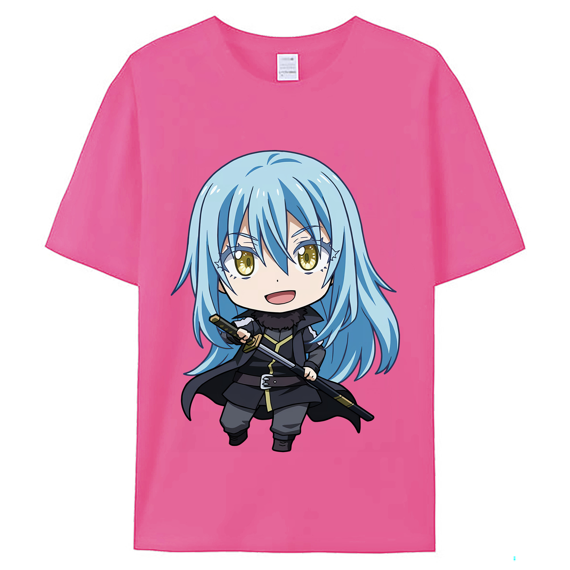 （画像用） 転スラ Regarding Reincarnated to Slime レディースカジュアルプリントTシャツ（綿100％）